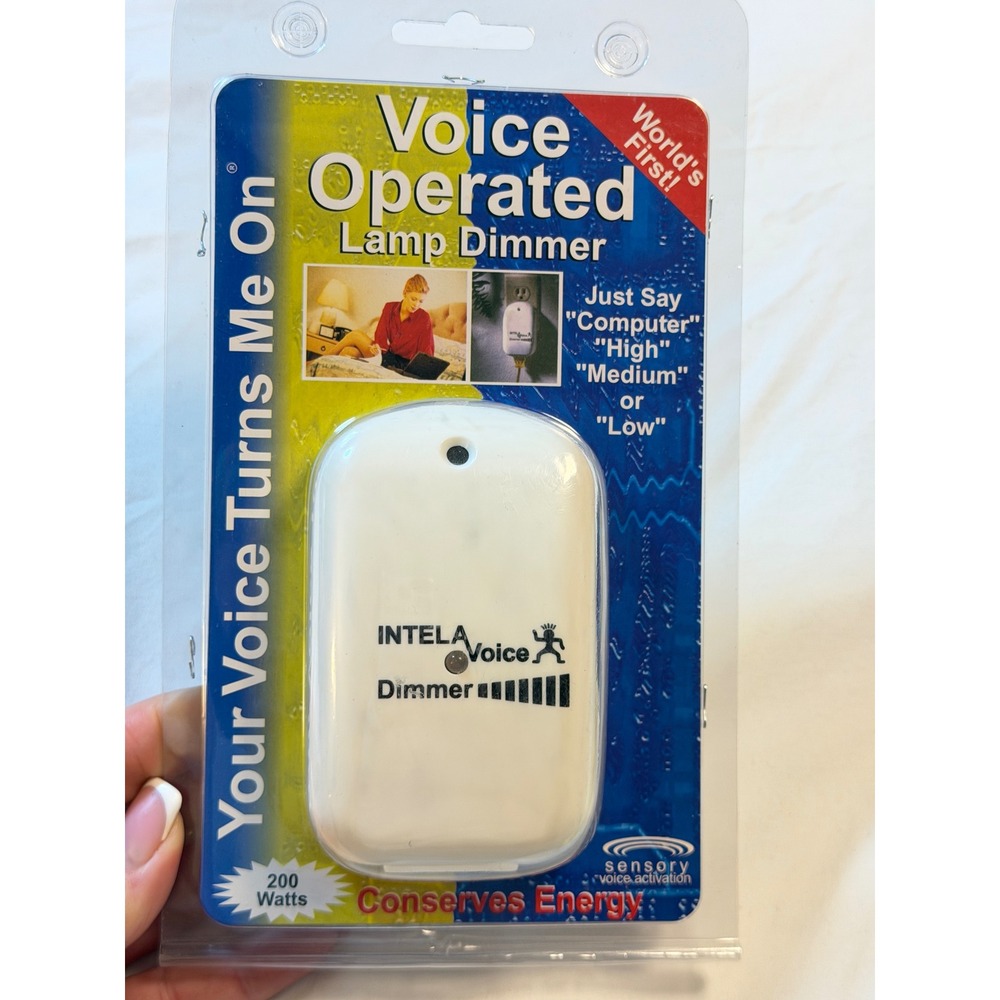 IntelaVoice Voice Operated Lamp Dimmer Model 95501 VOS Systems White New